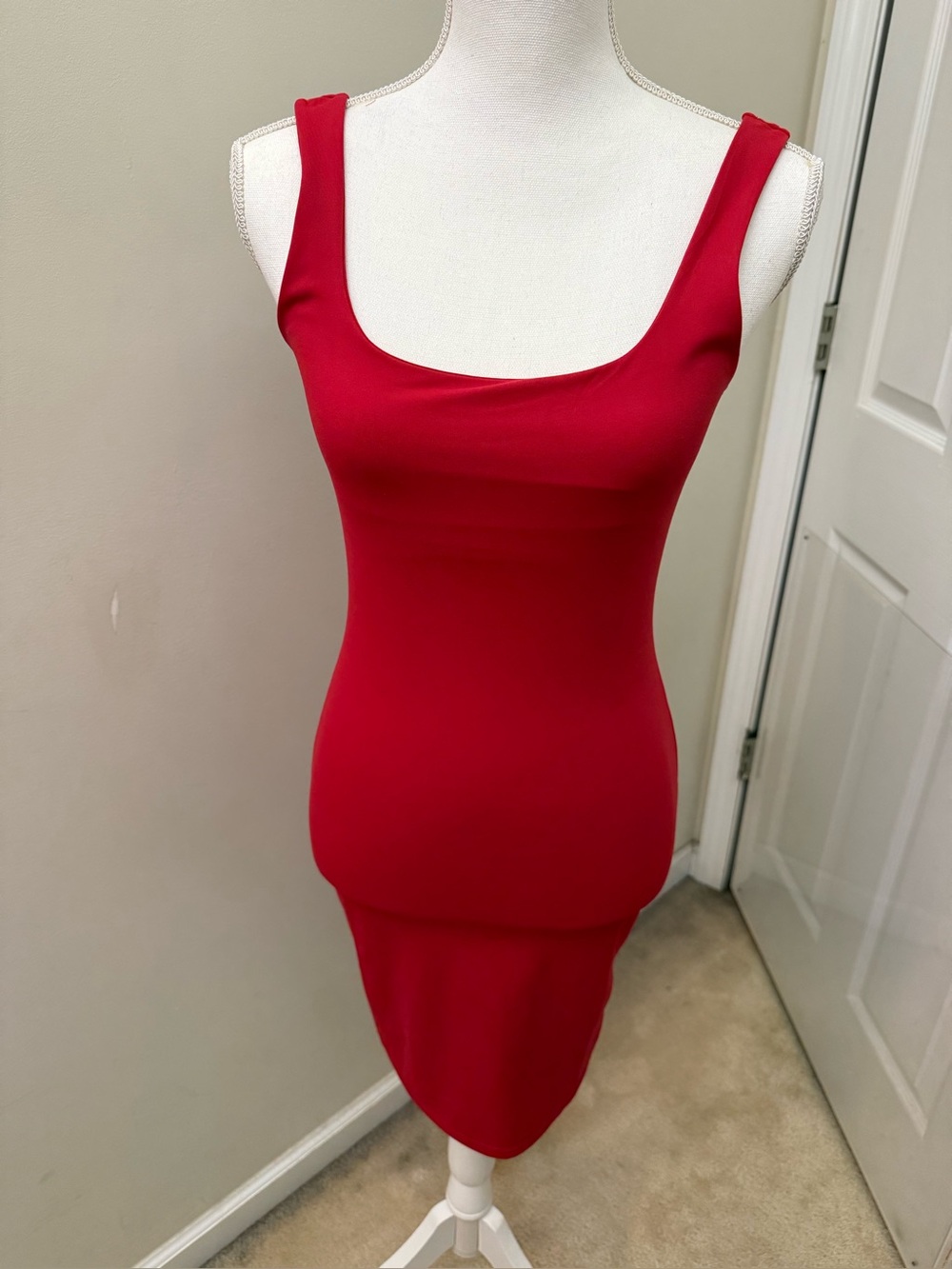 Fashion Nova Red Double Lined Mini Dress